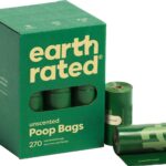 Earth Rated Dog Poop Bags, Guaranteed Leak Proof and Extra Thick Waste Bag Refill Rolls For Dogs, Unscented, 270 Count