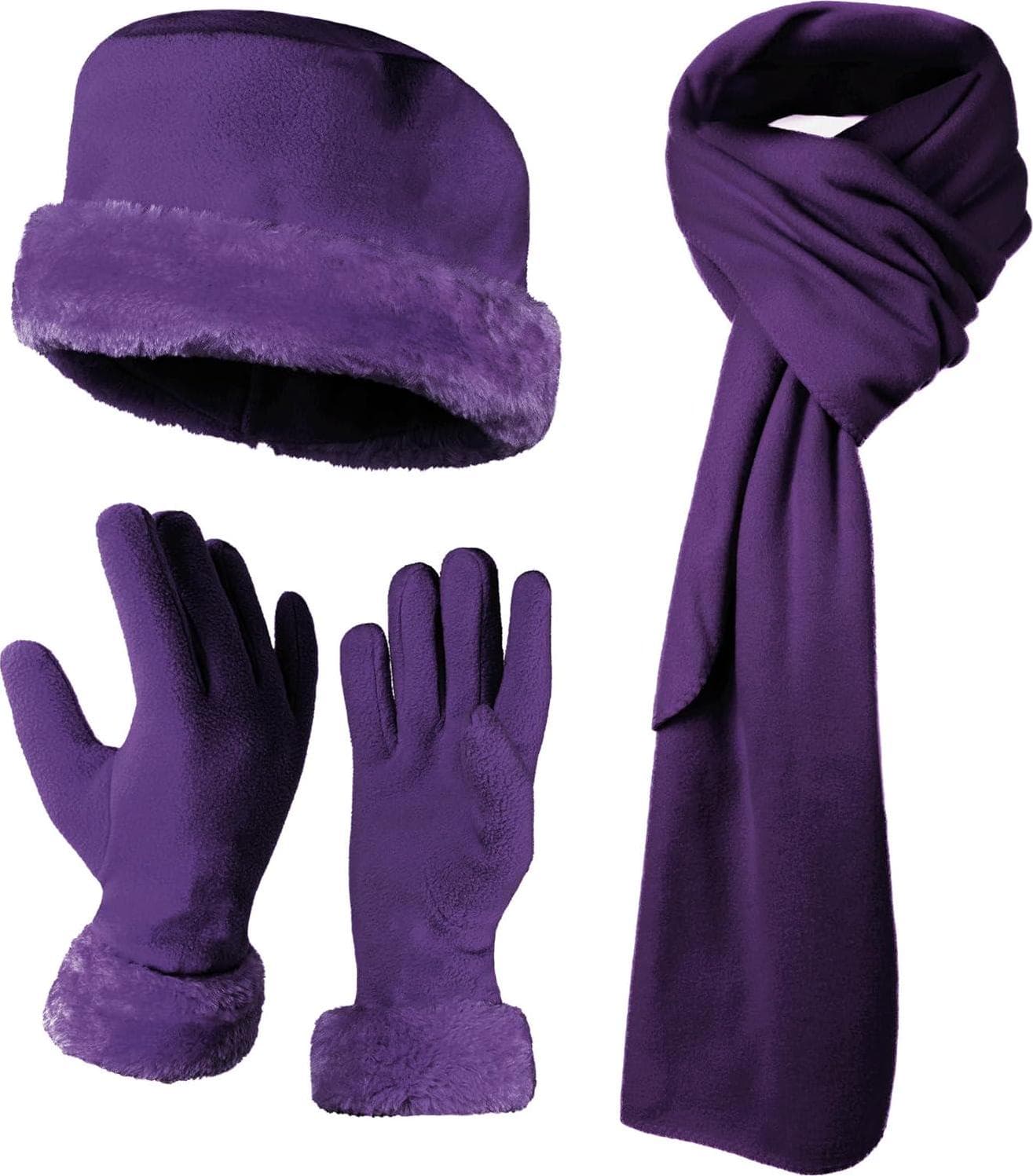 boxed-gifts Women’s Warm Fleece Winter – Women’s Hat and Glove Set + Hats Gloves Scarves for Women