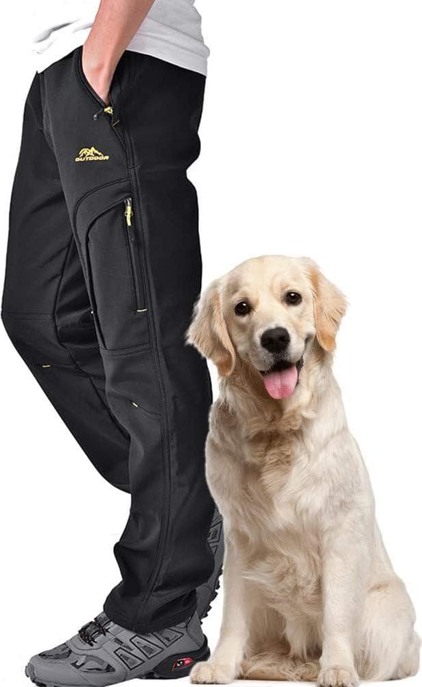 Toomett Men’s hiking Snow Pants Skiing Winter Insulated Fleece lined Outdoor Water Repellent camping,walking,fishing