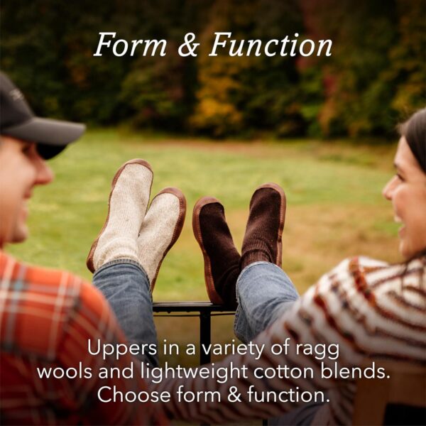 Acorn Mens and Womens Original Slipper Socks - Cloud Cushion, Ragg Wool, Moisture-Wicking, Suede Sole - Image 3