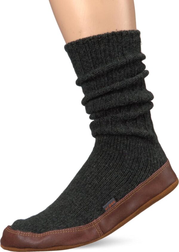 Acorn Mens and Womens Original Slipper Socks - Cloud Cushion, Ragg Wool, Moisture-Wicking, Suede Sole
