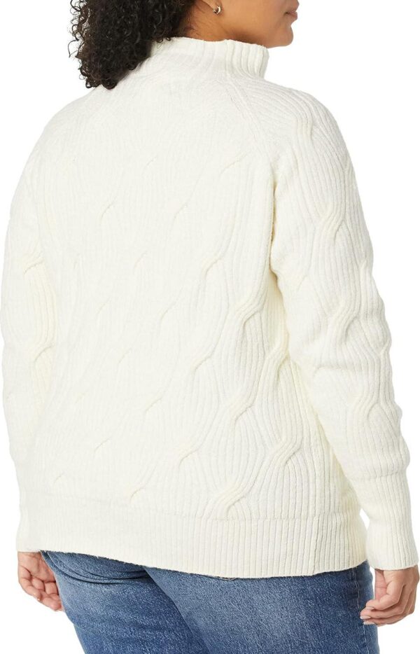 Amazon Essentials Women's Winter Sweater, Soft Touch Funnel Neck Cable Knit - Image 5
