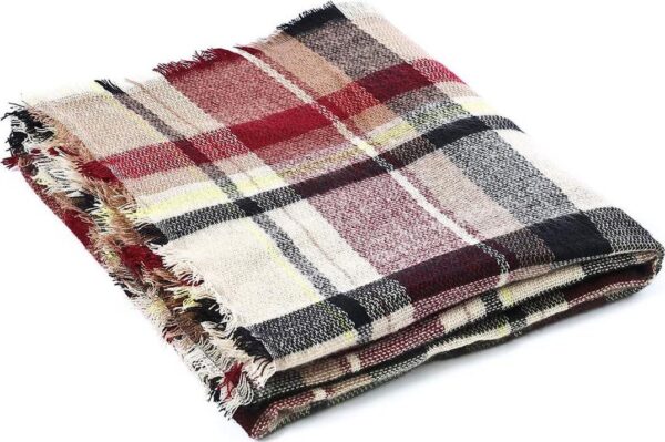 American Trends Womens Fall Winter Scarf Plaid Tassel Soft Warm Blanket Scarves Womens Shawl Wraps - Image 6