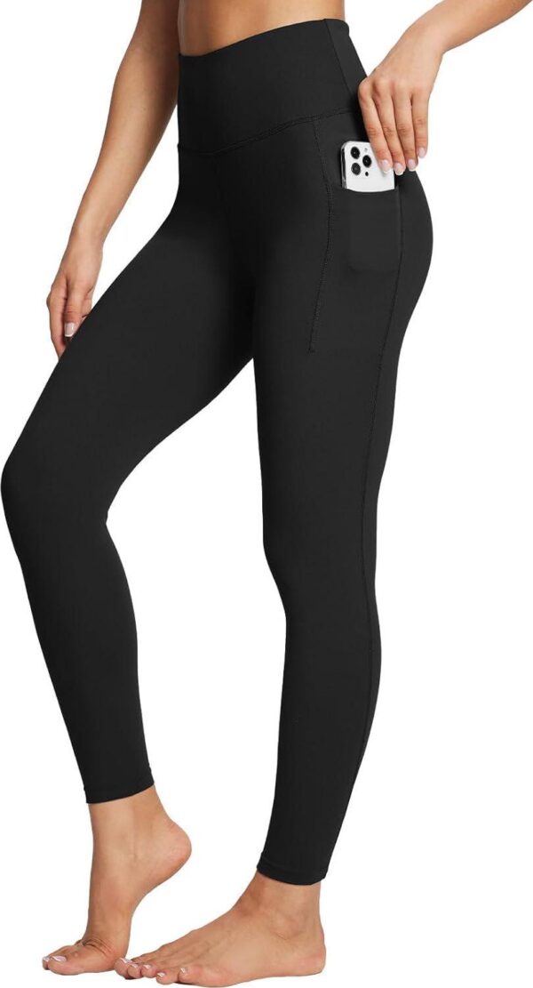BALEAF Women's Leggings with Pockets Tummy Control Workout High Waisted Athletic Running 7/8 Ultra Soft Gym Yoga Ankle Pants - Image 6