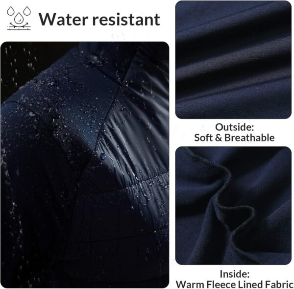 BALEAF Women's Lightweight Warm Jacket Running Insulated Water Resistant Fall Jackets Winter Hiking Hybrid Puffer Coat - Image 4
