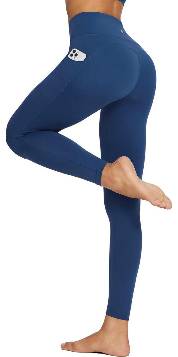 BALEAF Workout Leggings with Pockets for Women High Waisted Tummy Control Plus Size Yoga Pants for Running Gym Athletic