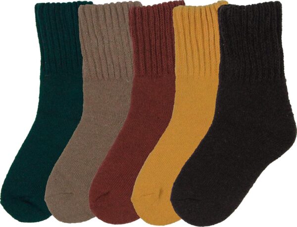 BomKinta Boot Socks for Women Winter Solid Thick Warm Socks Cozy Crew Socks Christmas Gift - Image 3