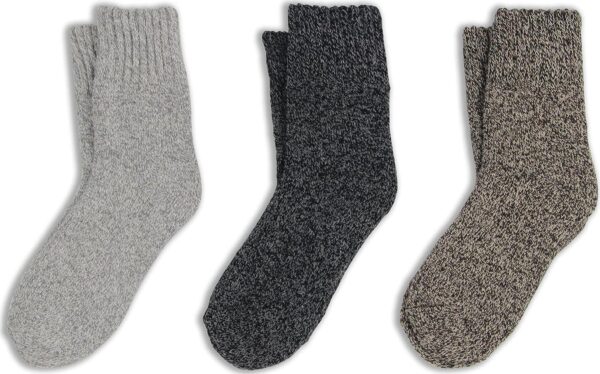BomKinta Boot Socks for Women Winter Solid Thick Warm Socks Cozy Crew Socks Christmas Gift - Image 3