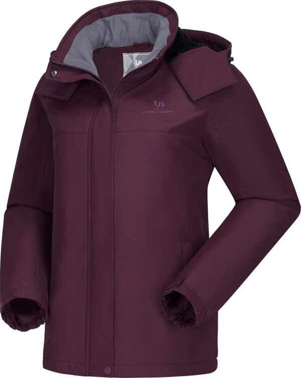 CAMEL CROWN Women's Ski Jacket Winter Snow Coat Warm Fleece Mountain Waterproof Female Jacket Snowboarding jackets - Image 2