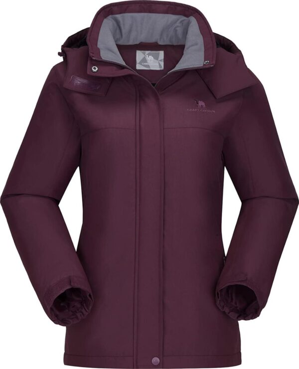 CAMEL CROWN Women's Ski Jacket Winter Snow Coat Warm Fleece Mountain Waterproof Female Jacket Snowboarding jackets