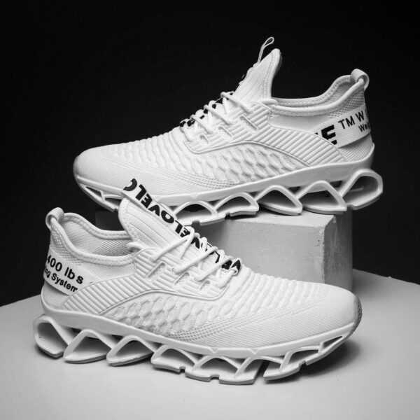Chopben Men's Running Shoes Blade Non Slip Fashion Sneakers Breathable Mesh Soft Sole Casual Athletic Walking Shoes - Image 5