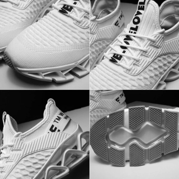 Chopben Men's Running Shoes Blade Non Slip Fashion Sneakers Breathable Mesh Soft Sole Casual Athletic Walking Shoes - Image 4