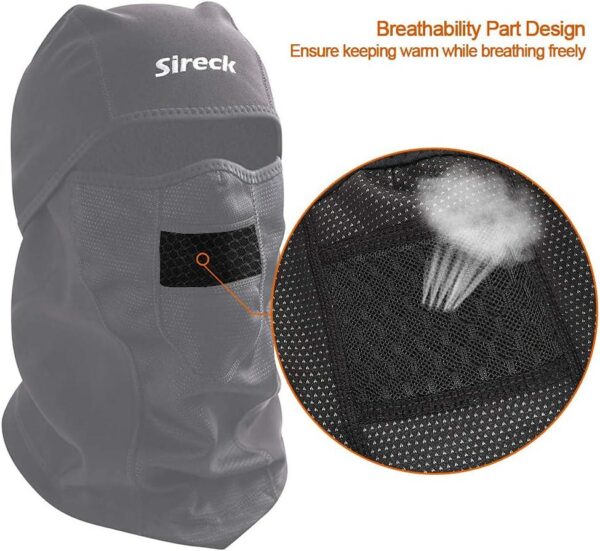 Cold Weather Balaclava Ski Mask, Water Resistant and Windproof Fleece Face Thermal , Hunting Cycling Motorcycle Neck Warmer Hood Winter Gear for Men Women - Image 5
