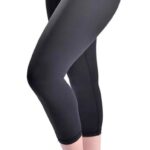 CompressionZ High Waisted Capri Leggings for Women Tummy Control - Workout Yoga Pants