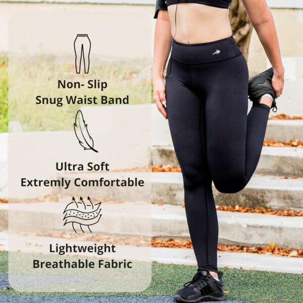 Compression Leggings for Women, Tummy Control Workout Gym Running Yoga Pants - Image 4