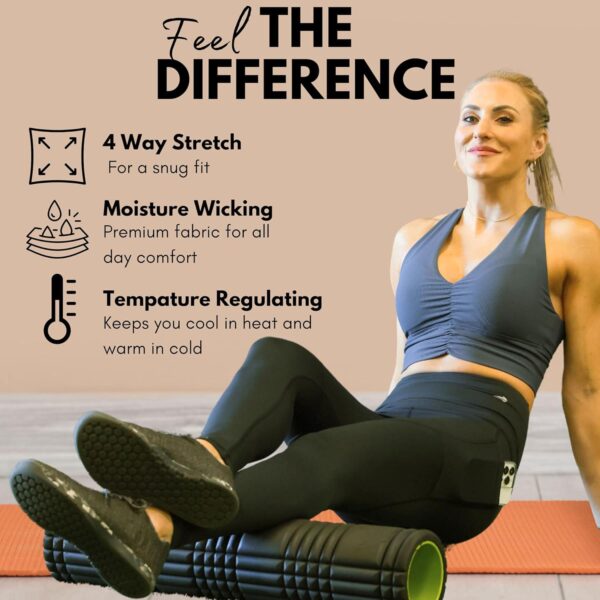 Compression Leggings for Women, Tummy Control Workout Gym Running Yoga Pants - Image 3