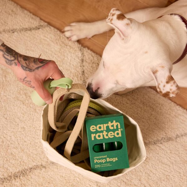 Earth Rated Dog Poop Bags, Guaranteed Leak Proof and Extra Thick Waste Bag Refill Rolls For Dogs, Unscented, 270 Count - Image 8