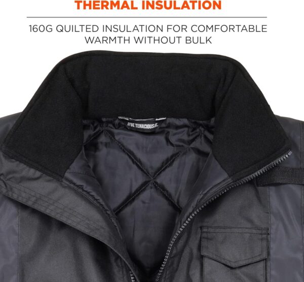 Ergodyne unisex adult Enhanced Visibility for Night Or Low Light Conditions Winter Jacket, Black, 3X-Large US - Image 4