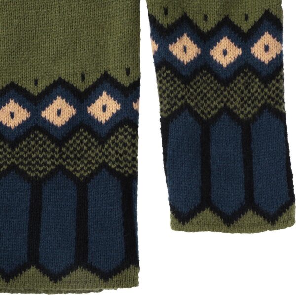 Fair Isle Sweater Women Retro Crewneck Ribbed Pullover Sweaters Plus Size Casual Loose Color Block Sweater Tops - Image 5