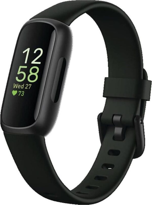 Fitbit Inspire 3 Health &-Fitness-Tracker with Stress Management, Workout Intensity, Sleep Tracking, 24/7 Heart Rate and more, Midnight Zen/Black One Size (S and L Bands Included)