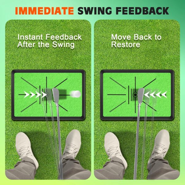 Golf Hitting Mat, Golf Mat Practice Indoor and Outdoor for Swing Path Feedback, 16 X12  Replaceable Golf Putting/Training/Swing Mat, Golf Accessories for Men and Women - Image 4