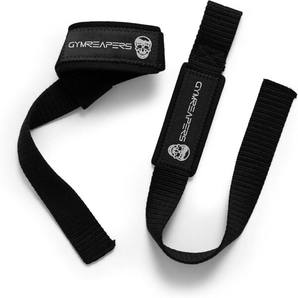 Gymreapers Lifting Wrist Straps for Weightlifting, Bodybuilding, Powerlifting, Strength Training, and Deadlifts - Padded Neoprene with 18 inch Cotton - Image 3