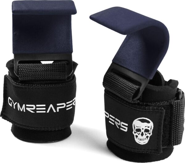 Gymreapers Weight Lifting Hooks (Pair), Heavy Duty Power Wrist Straps Hand Grip Support For Deadlifts, Pull Ups, Shrugs - Gym Gloves For Men and Women - Image 3