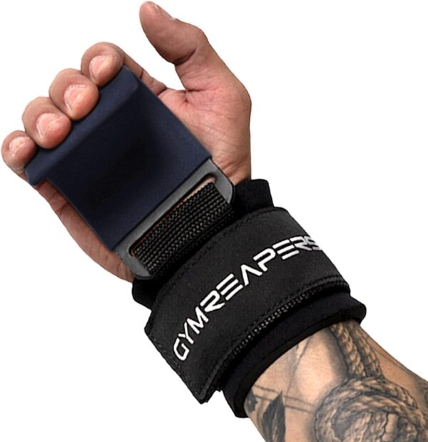 Gymreapers Weight Lifting Hooks (Pair), Heavy Duty Power Wrist Straps Hand Grip Support For Deadlifts, Pull Ups, Shrugs - Gym Gloves For Men and Women - Image 4