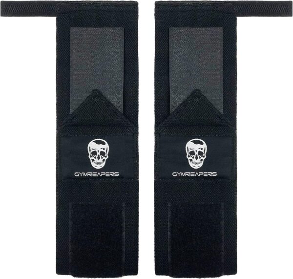 Gymreapers Weightlifting Wrist Wraps (IPF Approved) 18  Professional Quality Wrist Support with Heavy Duty Thumb Loop - Best Wrap for Powerlifting Competition, Strength Training, Bodybuilding - Image 2
