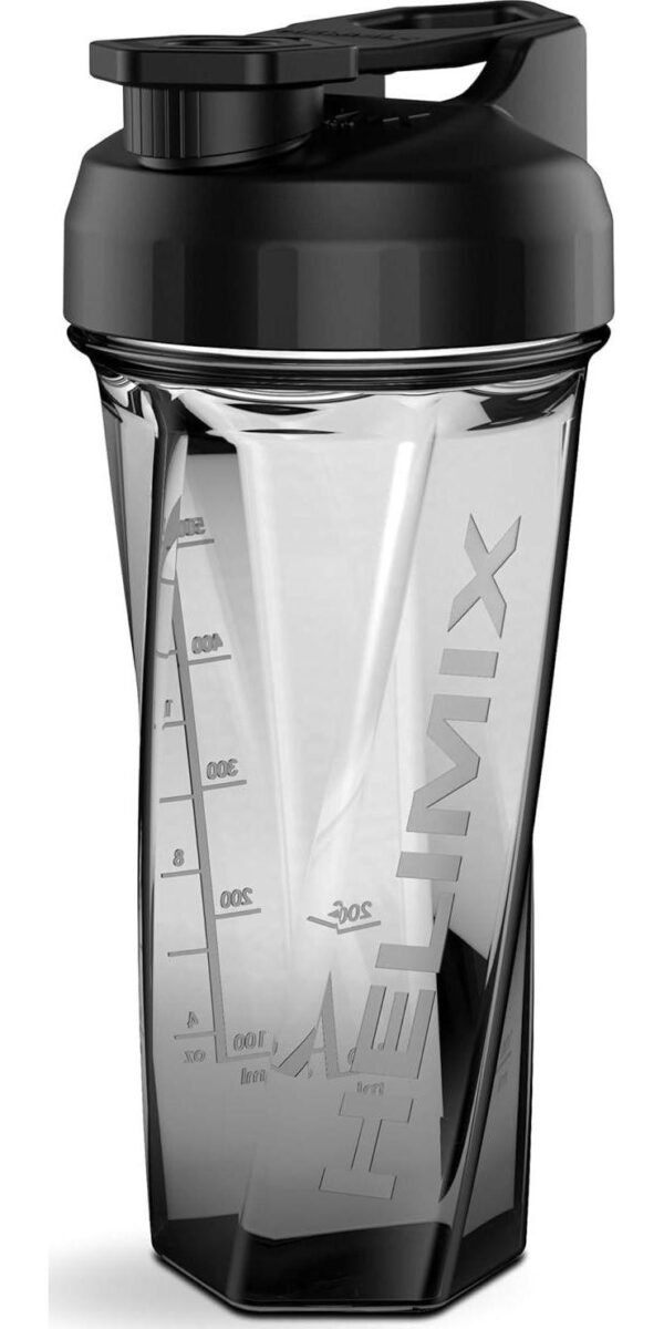 HELIMIX 2.0 Vortex Blender Shaker Bottle Holds upto 28oz | No Blending Ball or Whisk | USA Made | Portable Pre Workout Whey Protein Drink Cup | Mixes Cocktails Smoothies Shakes | Top Rack Safe
