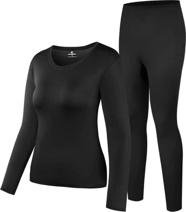HEROBIKER Thermal Underwear Women Ultra-Soft Set Base Layer Top and Bottom Long Johns with Fleece Lined Winter Warm