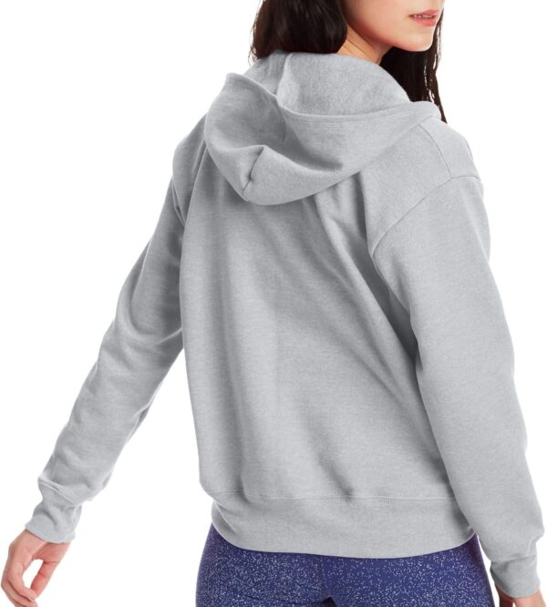 Hanes Women's Hoodie, Ecosmart Fleece Full-zip Hoodie, Zip-up Hooded Sweatshirt - Image 3