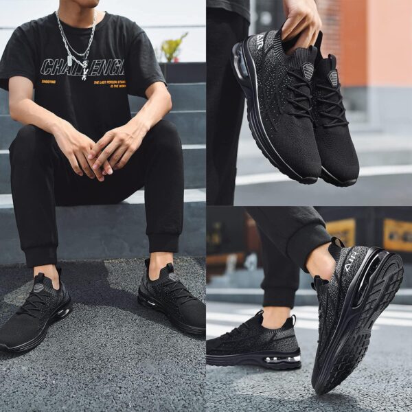 IIV Mens Air Running Shoes Casual Tennis Walking Athletic Gym Fashion Lightweight Slip On Sneakers - Image 5