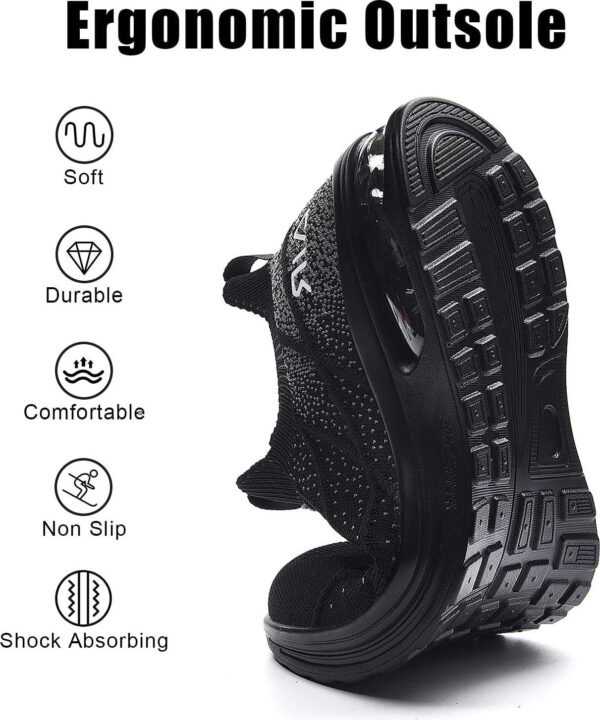 IIV Mens Air Running Shoes Casual Tennis Walking Athletic Gym Fashion Lightweight Slip On Sneakers - Image 3