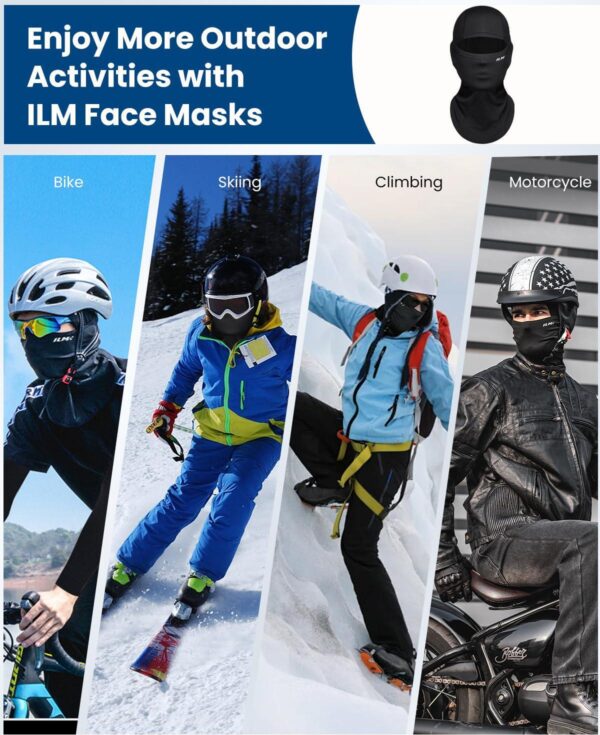 ILM Motorcycle Balaclava Face Mask for Ski Model FM01 - Image 5