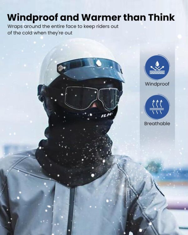 ILM Motorcycle Balaclava Face Mask for Ski Model FM01 - Image 2