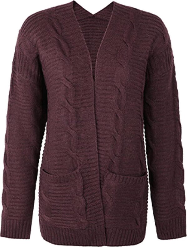 JMMSlmax Women Cardigans for Fall and Winter Women's Cable Knit Cardigan Long Sleeve Open Front Button Knitwear Sweater Coat - Image 2