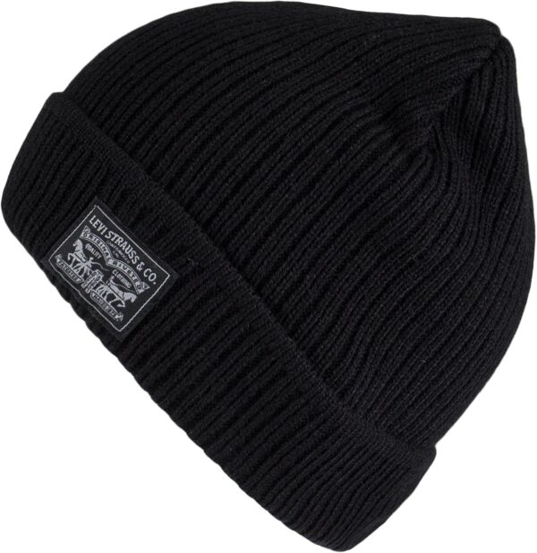Levi's Men's Classic Winter Warm Knit Beanie Hat and Scarf Set - Image 5