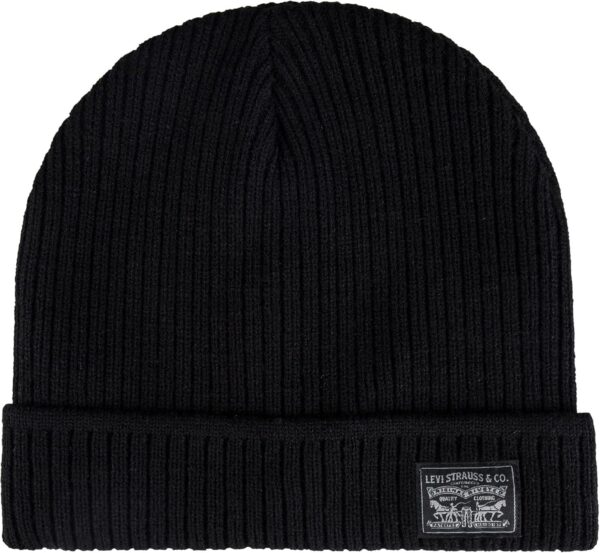 Levi's Men's Classic Winter Warm Knit Beanie Hat and Scarf Set - Image 4