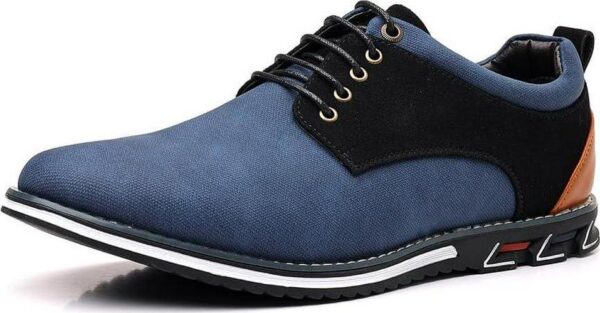 Mens Dress Sneakers Wide Comfortable Casual Dress Shoes Oxford Lace-up Business Casual Walking Dress Shoes for Men - Image 2