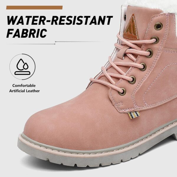 Mishansha Winter Boots for Men Women Waterproof Snow Boots Warm Lined Non Slip Hiking Boot - Image 2