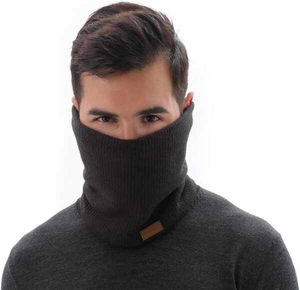 NovForth Winter Neck Warmer Men Ski, Neck Gaiter Face Scarf Women, Fleece Scarf for Men Gaiter Mask, Thick Windproof Scarves - Image 2