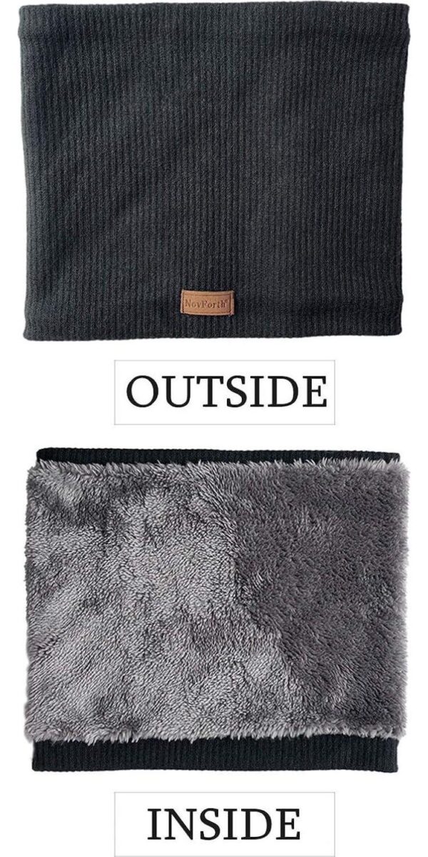NovForth Winter Neck Warmer Men Ski, Neck Gaiter Face Scarf Women, Fleece Scarf for Men Gaiter Mask, Thick Windproof Scarves - Image 7