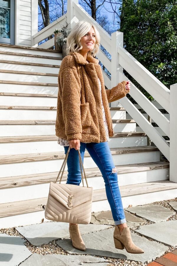 PRETTYGARDEN Women's Fashion Winter Coat Sherpa Fleece Faux Fur Shearling Oversized Trendy Jackets Warm Outerwear - Image 6