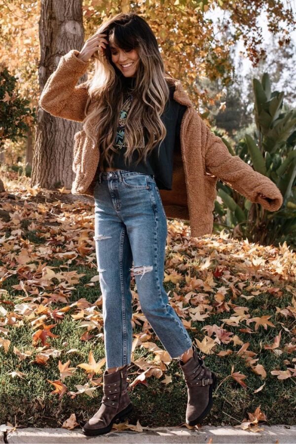 PRETTYGARDEN Women's Fashion Winter Coat Sherpa Fleece Faux Fur Shearling Oversized Trendy Jackets Warm Outerwear - Image 5
