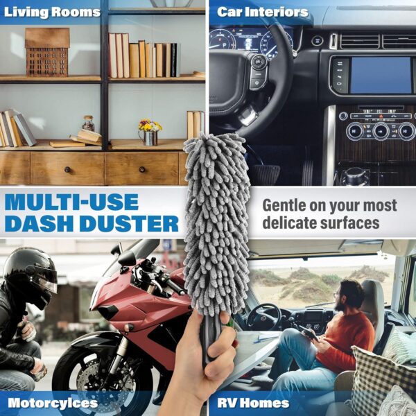 Professional Car Duster Brush - Interior Car Accessories for Women and Men - Lint and Scratch Free - Image 4
