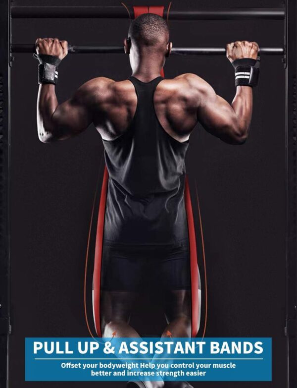 Pull Up Bands, Resistance Bands, Pull Up Assistance Bands Set for Men and Women, Exercise Workout Bands for Working Out, Body Stretching, Physical Therapy, Muscle Training - Image 5