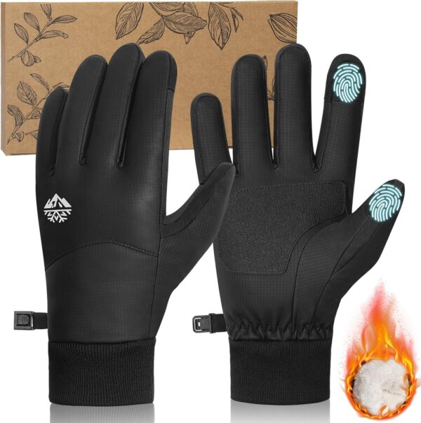 RIGWARL -5 Winter Warm Gloves with Thickest Thermal Plush for Extreme Cold Weather, Completely Waterproof Gloves Men Women