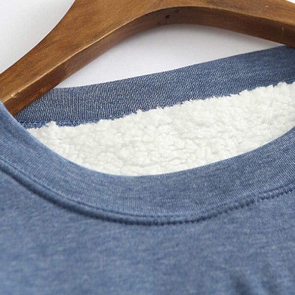 SEAOPEN Fleece Sweatshirts for Women Winter Warm Sherpa Lined Shirts Fuzzy Pullover Top Soft Crewneck Thermal Underwear - Image 5