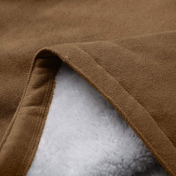 SHAOBGE Womens Plus Size Winter Coats Warm Sherpa Fleece Lined Jackets Hooded Parka Faux Suede Pea Coat Outerwear 2024 - Image 7